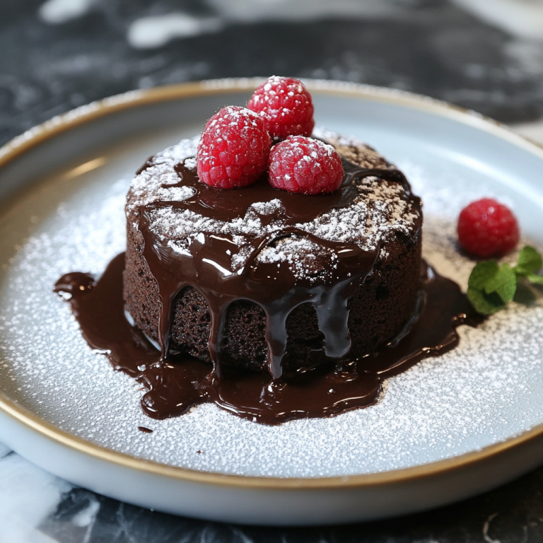 Air Fryer Molten Chocolate Cake