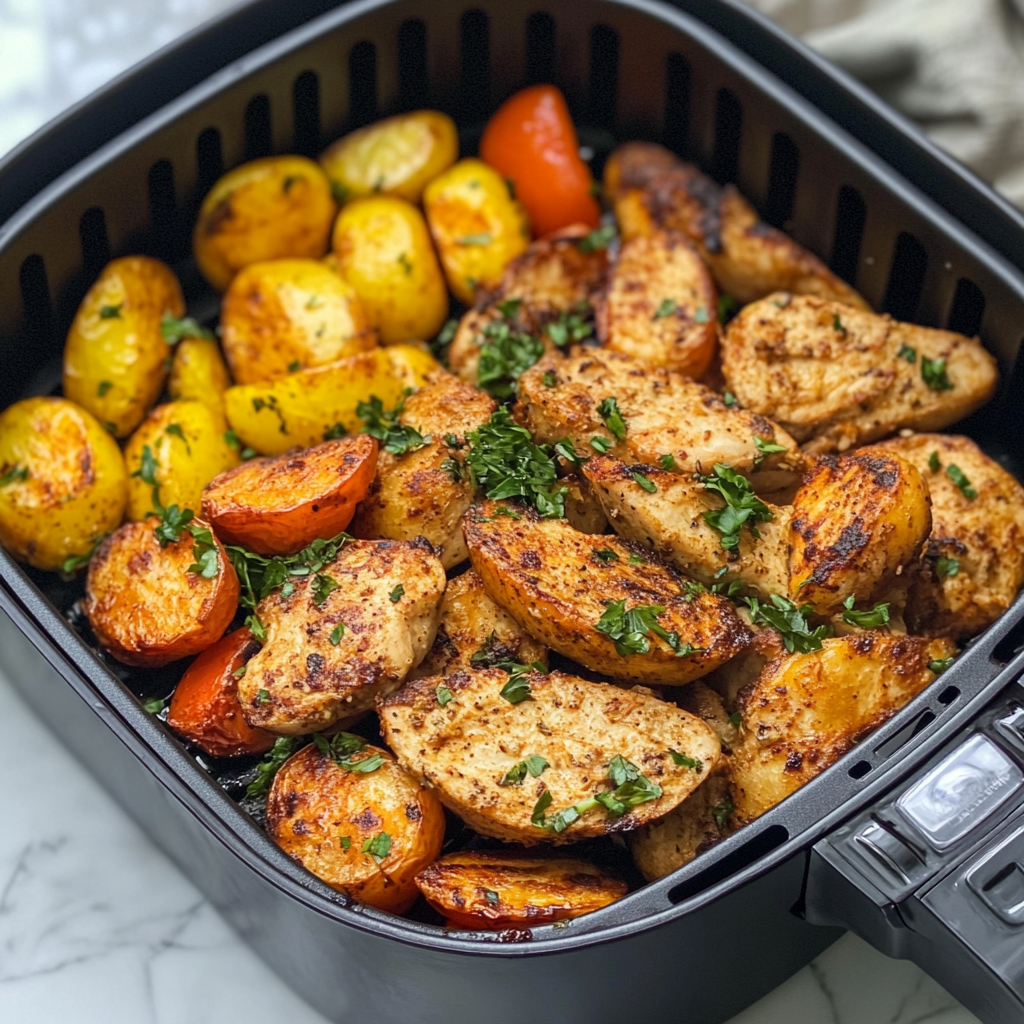 Air fryer recipe time management