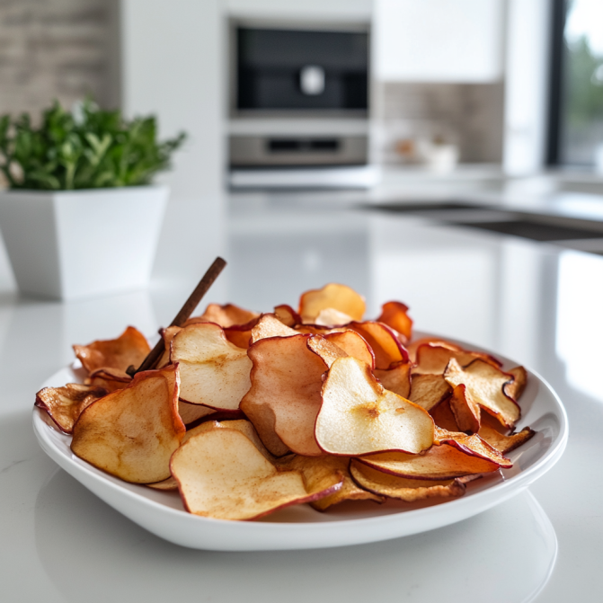 Crispy Air Fried Apple Chips: A Healthy Snack Recipe