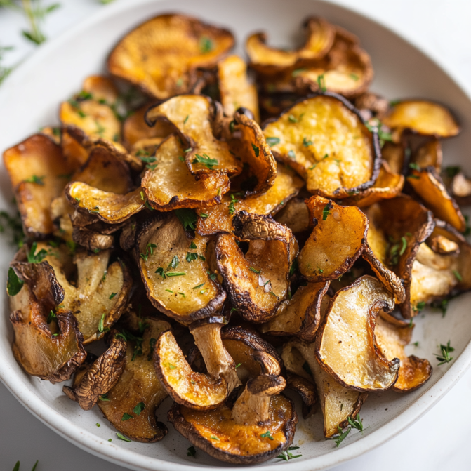 Crispy Air Fried Mushrooms: A Quick And Delicious Snack